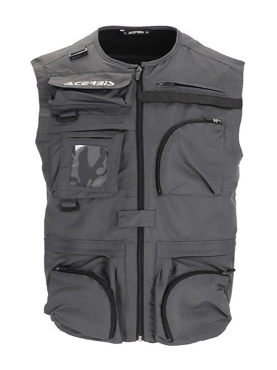 Acerbis Photographer Ανδρικό Μπουφάν Καλοκαιρινό Dark Grey