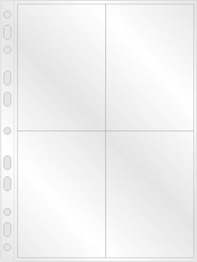 Binderblätter Für Fotos A4 4 Plätze Paket 100 Stück