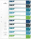 Durable Plastic Binder Dividers Set 10 Colors Printable Cover