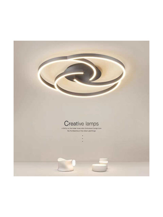 Lightplanet Smart Ceiling Mount Light Black with Integrated LED and Remote Control