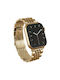 Burga Armband Rostfreier Stahl Gold (Apple Watch 4/5/6/7/8/9/10/11, SE, Ultra)