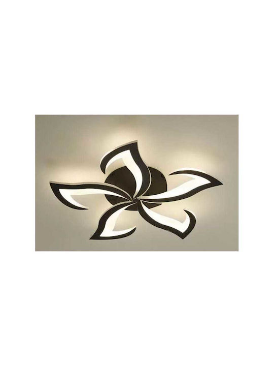Lightplanet Smart Πλαφονιέρα Οροφής 58εκ. Μαύρη με Ενσωματωμένο LED