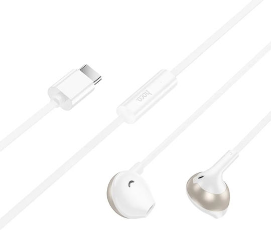 Hoco M115 In-ear Handsfree Headphones with Connector USB-C White
