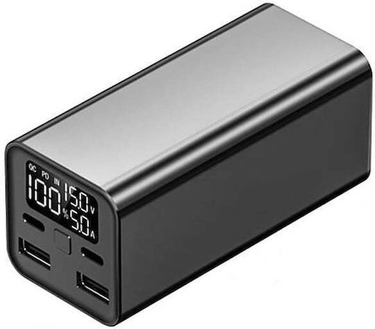 Andowl Q-CD1013 Power Bank 30000mAh 100W με 2 Θύρες USB-A και 2 Θύρες USB-C Μαύρο