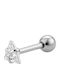 Nire Steel Earrings 0.3mm Silver Transparent