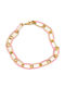 Chain Neck made of Stainless Steel Gold-plated Wide Thickness 8mm and Length 52cm