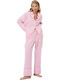 Aruelle Winter Damen Pyjama-Set Pink