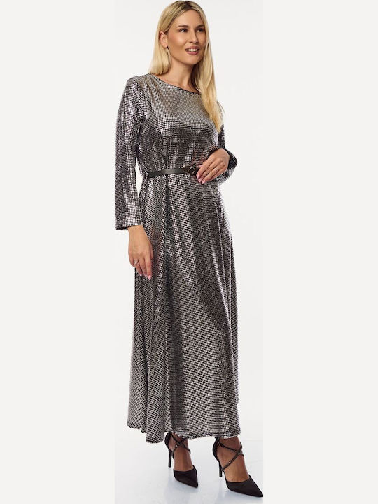 Maxi Abendkleid Silver