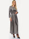 Maxi Abendkleid Silver