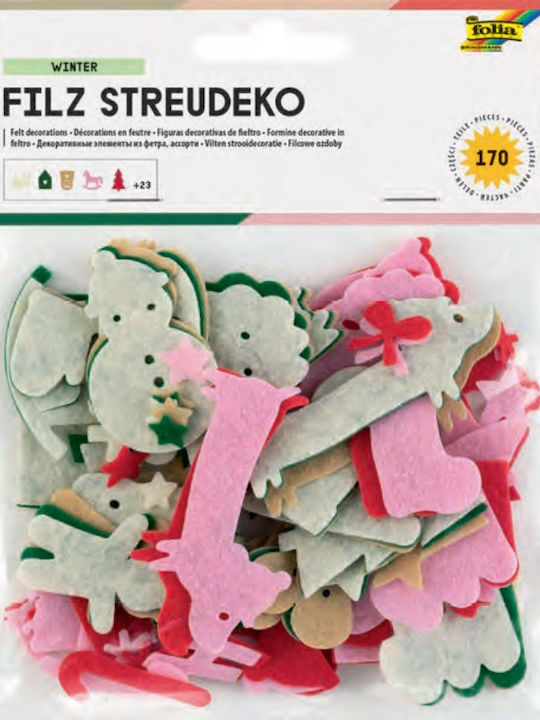 Tsohina Shapes Folia Christmas Assorted Set 170 Pieces