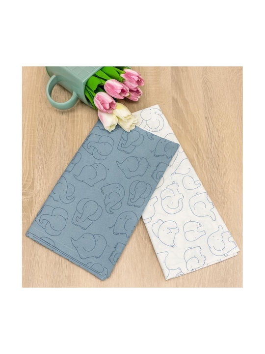 abo Baby Sheets Set Cradle Cotton Gray 70x120cm 2pcs