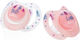 Nuby Orthodontic Pacifier Silicone Night Pink for 0-6 months