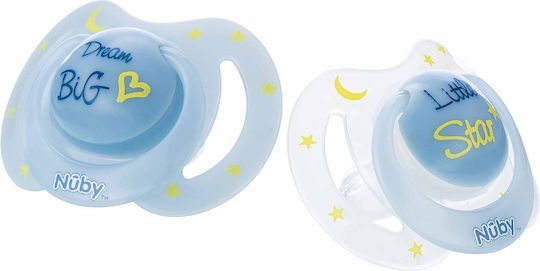 Nuby Orthodontic Pacifier Silicone Night Blue for 0-6 months
