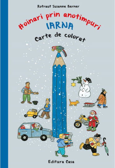 Coloring Book Wanderers Through Seasons Winter Rotraut Susanne Berner