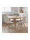 Nova Dining Room Polypropylene Chair White - Natural 46x51x80cm