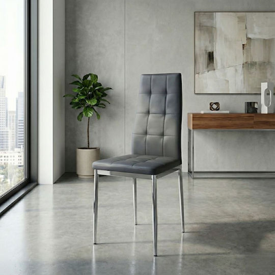 Chair Dining Room Rosa 41x48x98cm Grey