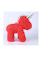 Rose Unicorn 25cm Κόκκινο