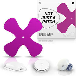 Nicht Nur Ein Pflaster X-patches Wasserdichte Autokleber Sensoren Freestyle Libre 2 Plus Medtronic Guardian Omnipod Dash 20 Stück – Lila
