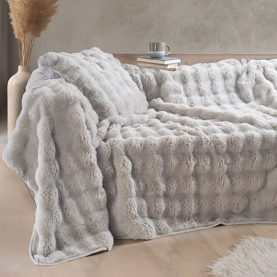 Rythmos Rabbit Τριθέσιου Καναπέ Π180xΜ280cm Γκρι