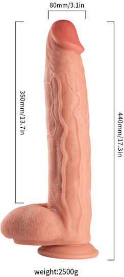Ophelia's Dream Dildo realist cu Testicule și Ventuză