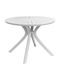 Fl8100 Kitchen Plastic Table White 100x75x75cm