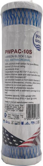 Water Filter Replacement for Faucet made of Activated Carbon 0.5 μm