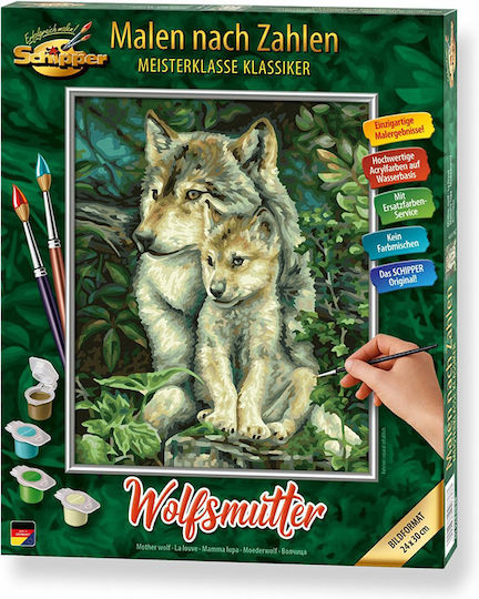 Schipper Painting by Numbers Mother Wolf #609240838