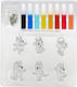 Set De Colorat Bluey Agățători Decorative 6 Bucăți