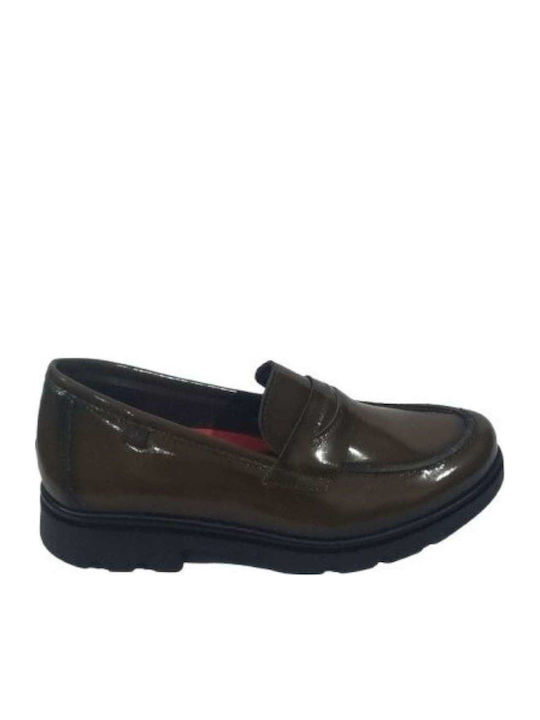 Pepe Saenz Leather Women's Moccasins in Green Color