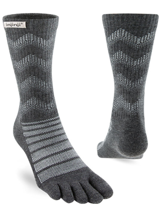 Injinji Midweight Trekking Socks Black 1 Pair