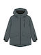 Kids Casual Coat with Hood Gray