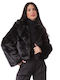 Women's Short Fur Black