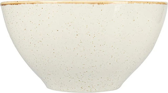 Porland Dip Serving Bowl Round made of Porcelain Beige with Diameter 16cm