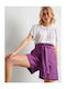 Women's High-waisted Shorts Cyclamino