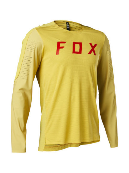 Fox Flexair Lange Ärmel Radtrikot Gelb
