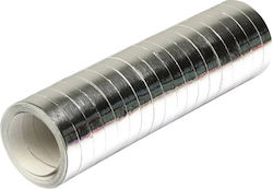 Serpentine Streamer 4m Metallized Silver