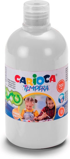 Carioca Τέμπερα Ζωγραφικής White σε Μπουκάλι 500ml