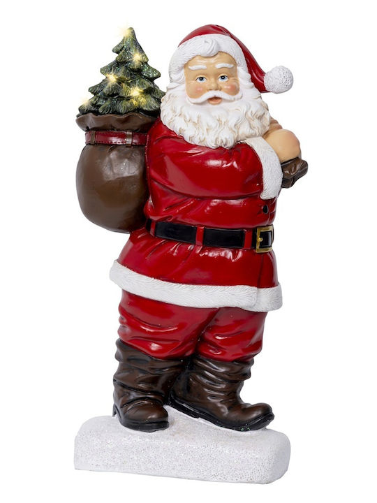 Lumineo Santa Claus Figure Polyresin Micro Led Warm White 30cm
