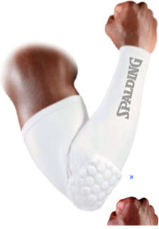 Elastică Periagconidă Mânecă Spalding Compression Sleeve Honeycomp Padding Alb
