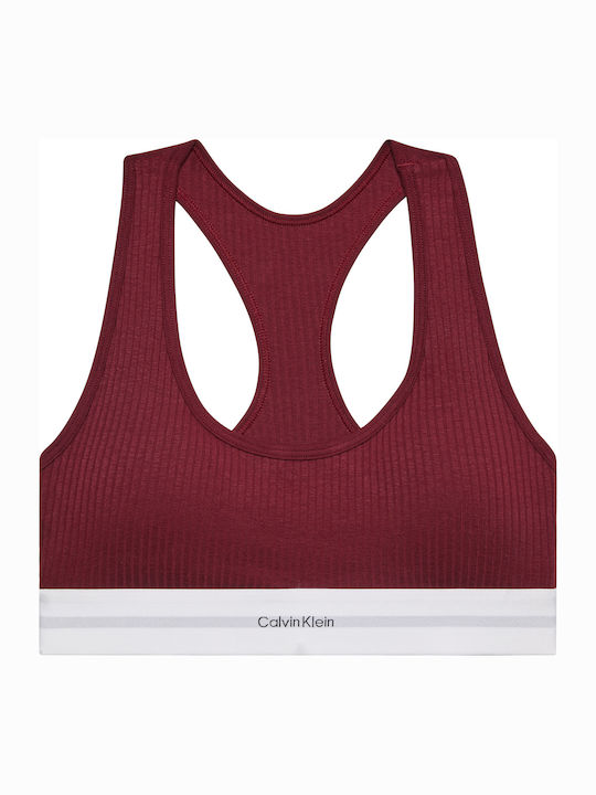 Women's Bra without Padding Bordeaux