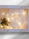 Wall-Mounted Rectangle Wedding Crown Case / Photo Frame Wooden Brown 30x40cm