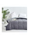 Mattex Пухено Куинсайз с Пълнеж Microfiber 240x260бр Ariel Coulpa Dark Grey-grey 450 г/м²Gsm 11 togs Togs