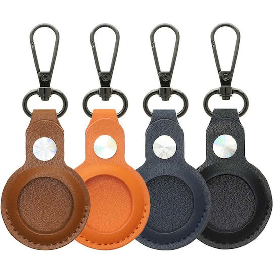4Smarts Leather Keychain Case for AirTag in Multicolour, 4 Pieces