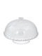 Keskor Tortieră Sticlă cu Capac și Picior Transparent 30x30x19buc