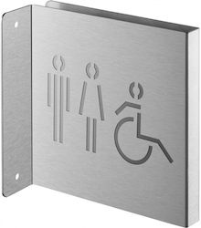 Πινακίδα Σήμανσης Wc Ανδρών Γυναικών Αμεα 120x120 Mm Ανοξείδωτη Βιδωτή Κάθετη Thirard 00632387 Πινακίδα Σήμανσης Wc Ανδρών Γυναικών Αμεα 120x120 Mm Ανοξείδωτη Βιδωτή Κάθετη Thirard 00632387