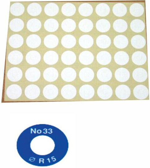 Stef Labels Small Adhesive Labels in White Color