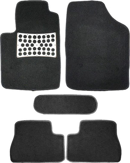Auto Gs Set of Front and Rear Mats 5pcs Black