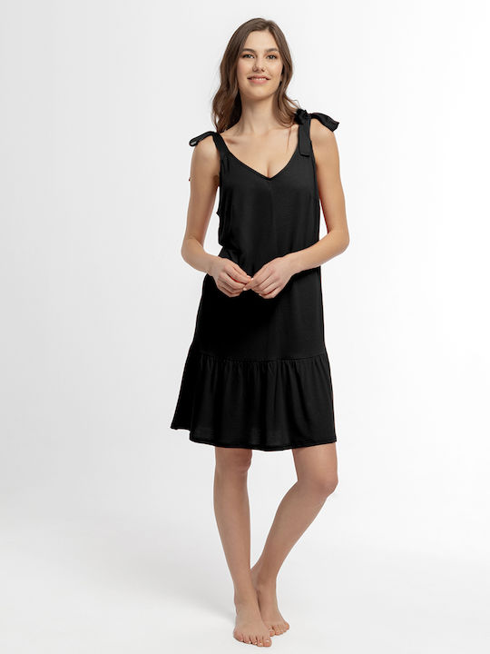 Pen-ky Summer Women's Nightdress Black