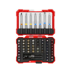 Proline Set 57 Schraubendreher-Bits Kreuz / Stern / Gerade / Torx