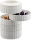 Alessi Plisse Capsule Holder Espresso 5 Rotating Shelves 40 Positions White